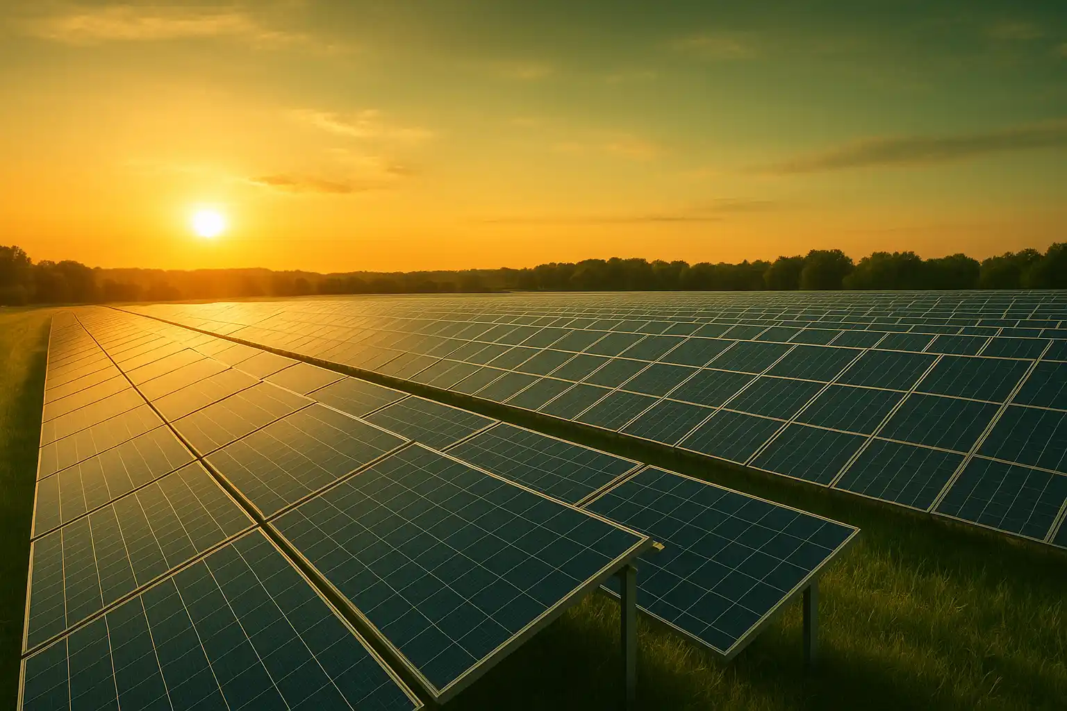 Zielona energia z farmy PV.