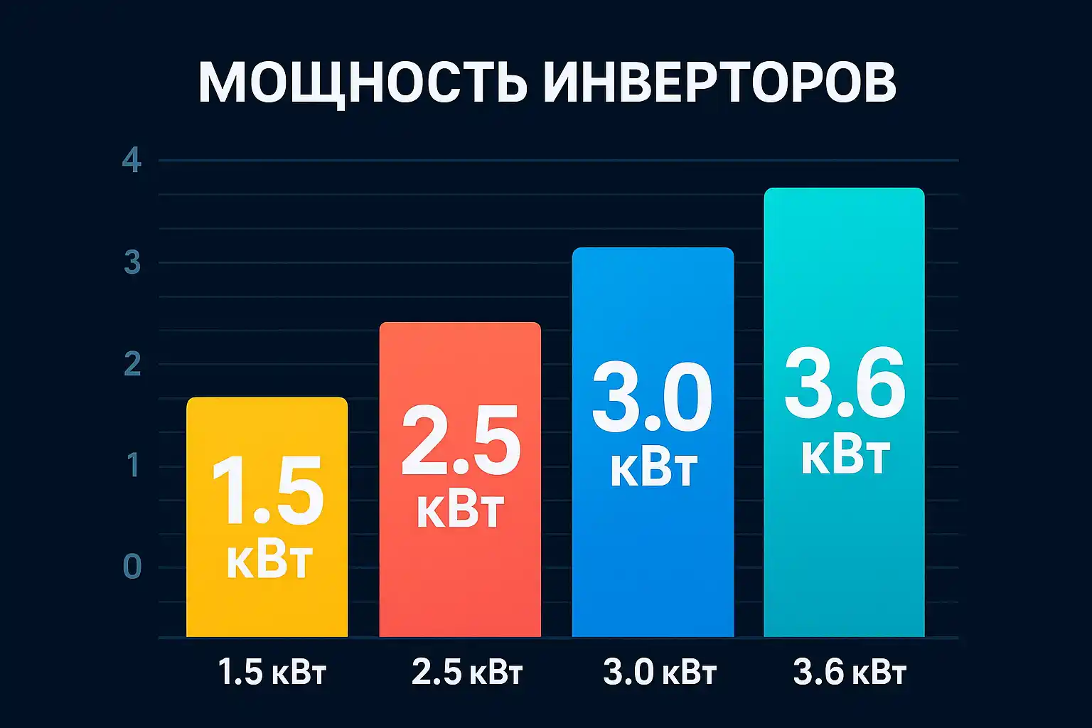 График мощности инверторов
