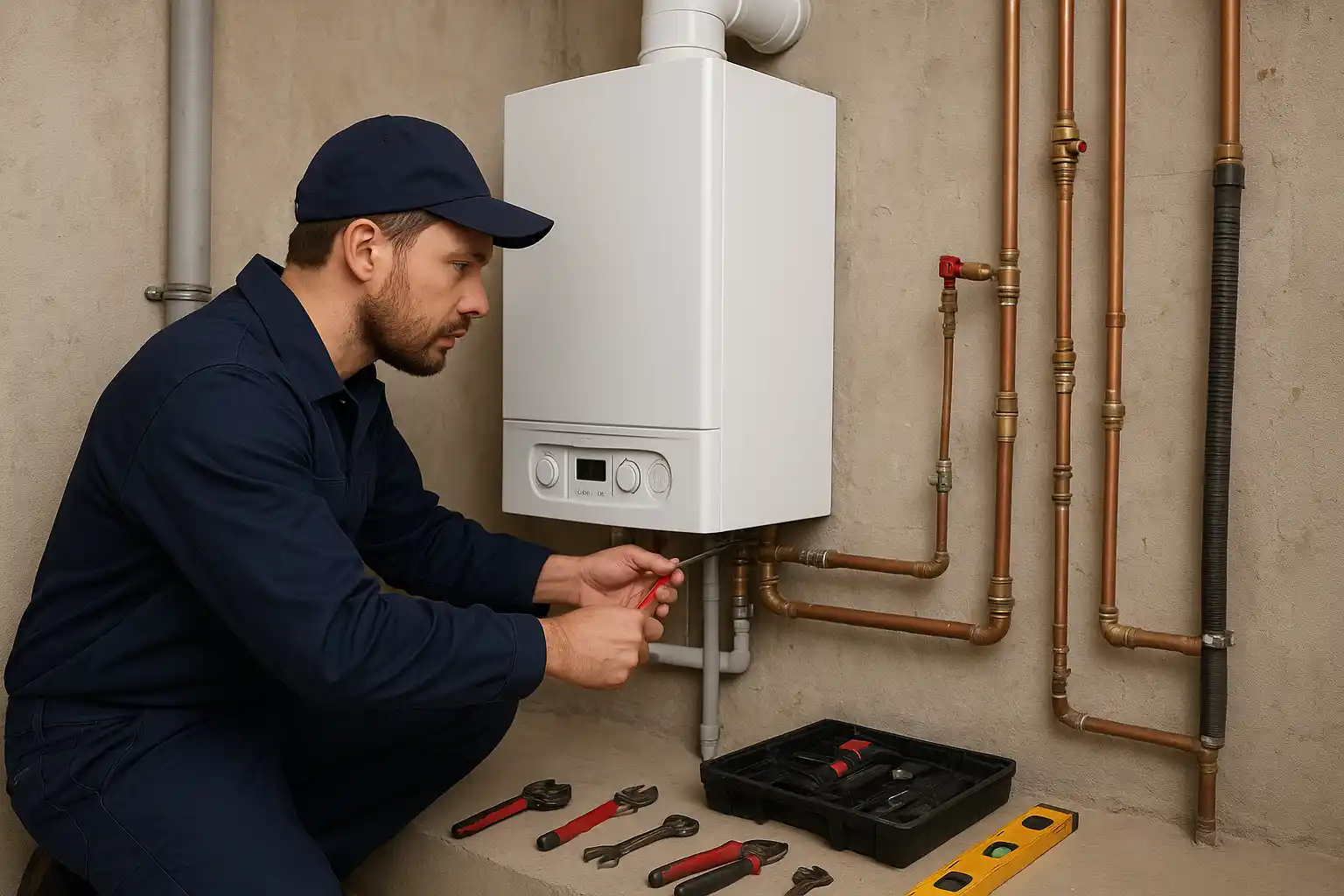 Instalacja kotła gazowego