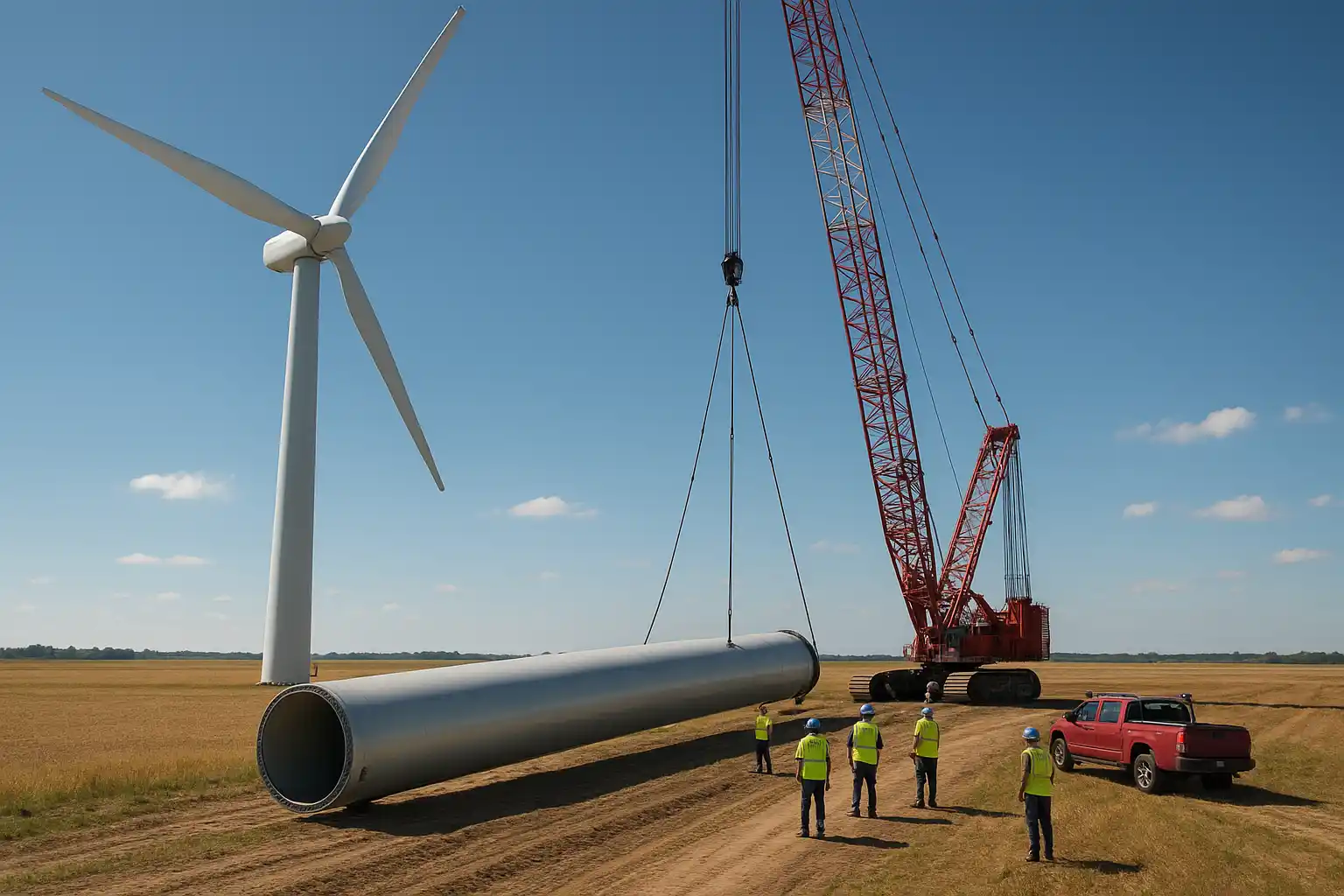 Instalacja turbiny wiatrowej na działce