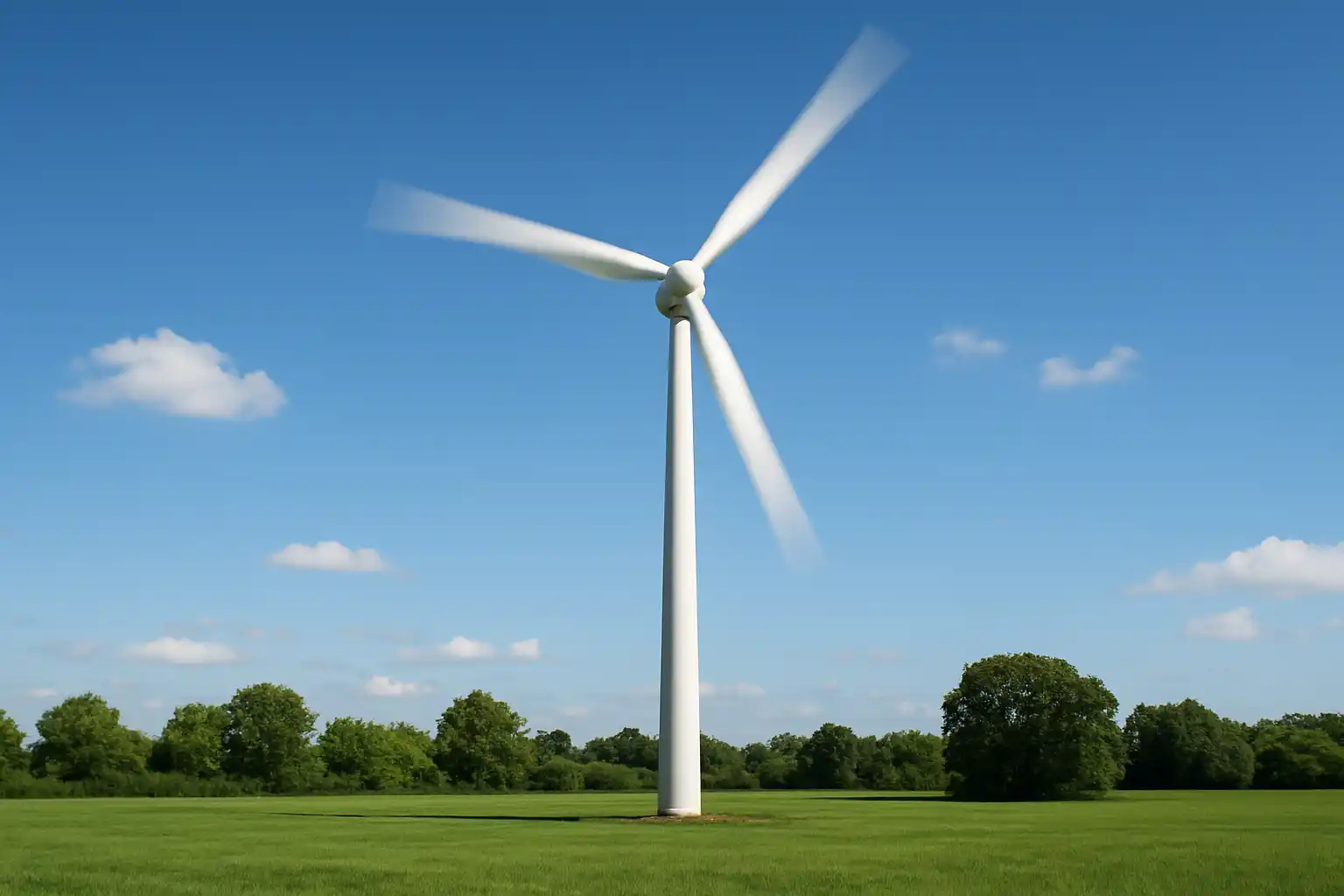 Residential wind turbine in action
