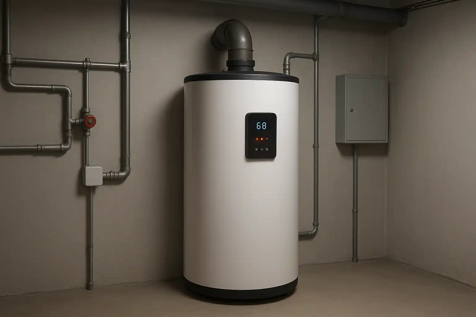 Gasbetriebener Warmwasserspeicher